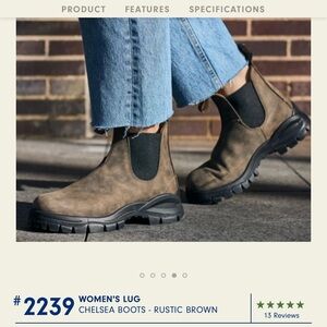 Blundstone Women's Rustic Brown Chelsea Boots